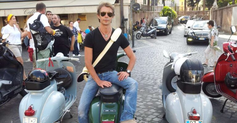 Rome: Half-Day Tour by Vespa With Driver