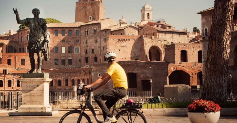 Rome: Private Half-Day Bike Tour With E-Bike