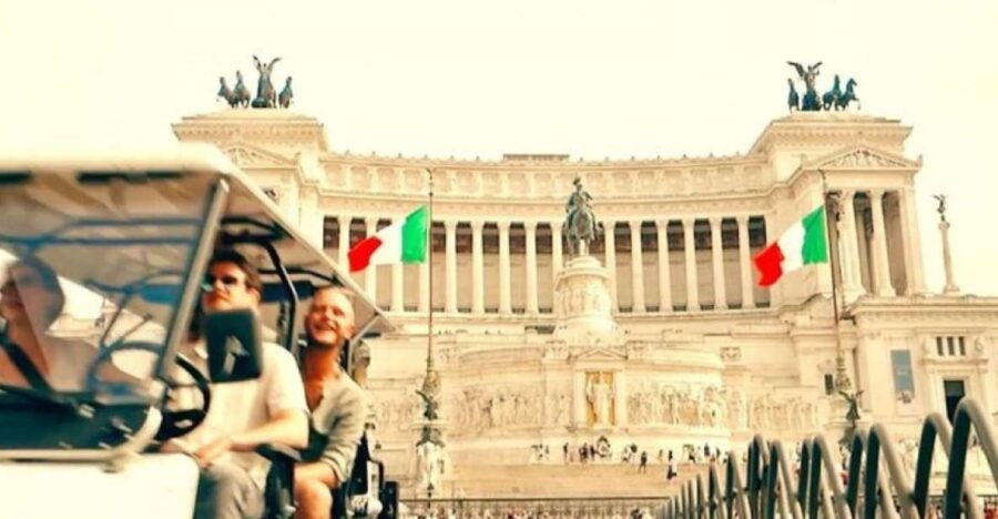 Rome Sightseeing in a Golf Cart With Pizza & Gelato - Tour Duration and Booking Details