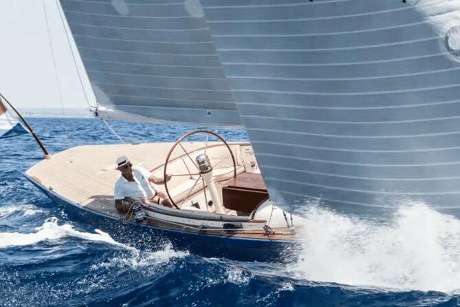 Sailing Boat on Lake Como With Aperitif