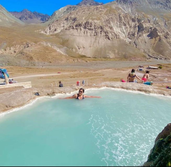 Santiago: Cajón Del Maipo Tour & Colinas Hot Springs With Transfer