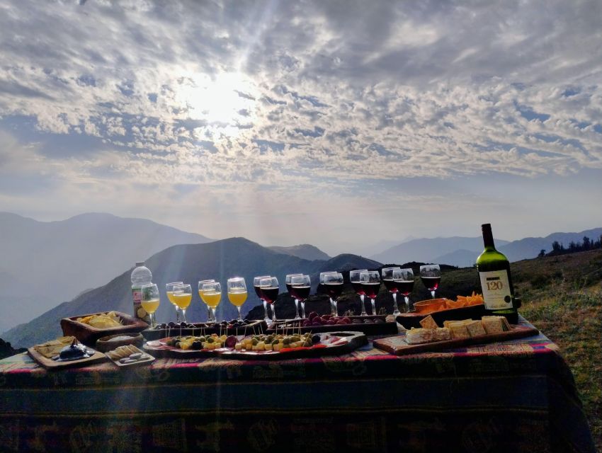 Santiago: Cordillera Sunset Tour, Transportation, Guide and Picnic
