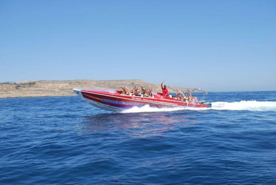Sliema: Powerboat Trip to Gozo With Caves and Island Stop