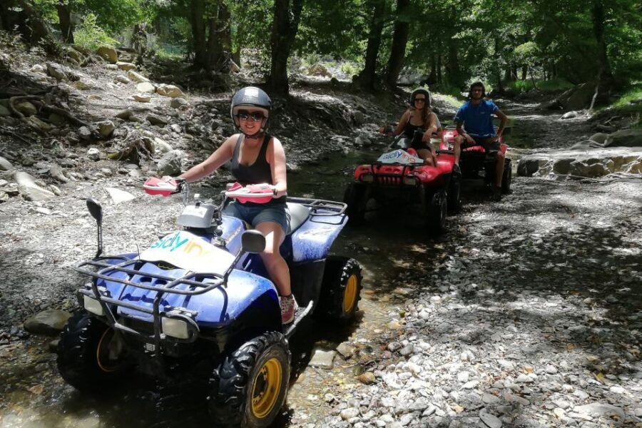 Taormina or Giardini Naxos: Off-Road ATV Tour of Mount Etna