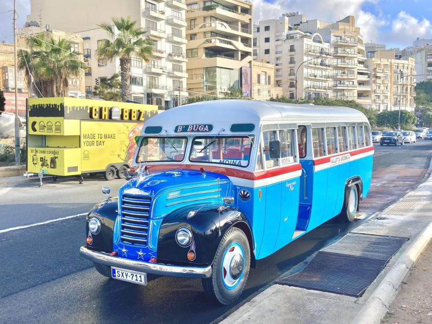 Valletta: Vintage Bus to Valletta, Sliema, Rabat & Mdina - Tour Experience