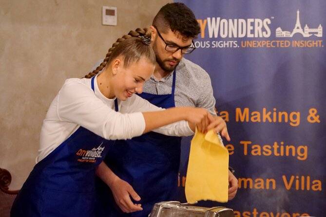 Pasta Making & Wine Tasting in a Roman Villa in Trastevere