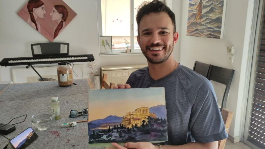 Athens: Watercolor Painting Workshop With Acropolis - Workshop Overview