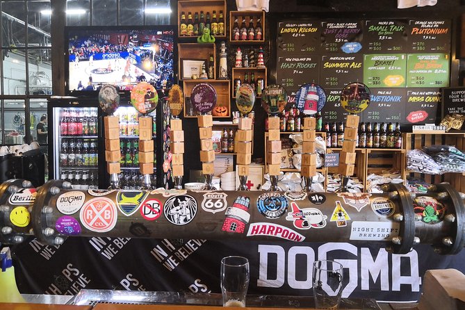E-Scooter CRAFT BEER and BREWERY Tour - Menu & Inclusions