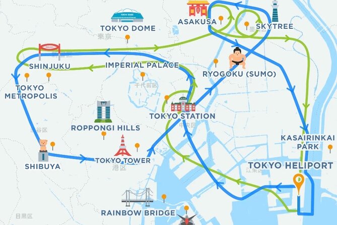 【30mins 5pax】Tokyo Central Sunset & City Lights Cruising Flgiht - Accessibility and Restrictions