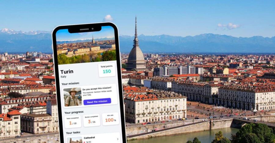 Turin: City Exploration Game and Tour on Your Phone - City Center Exploration