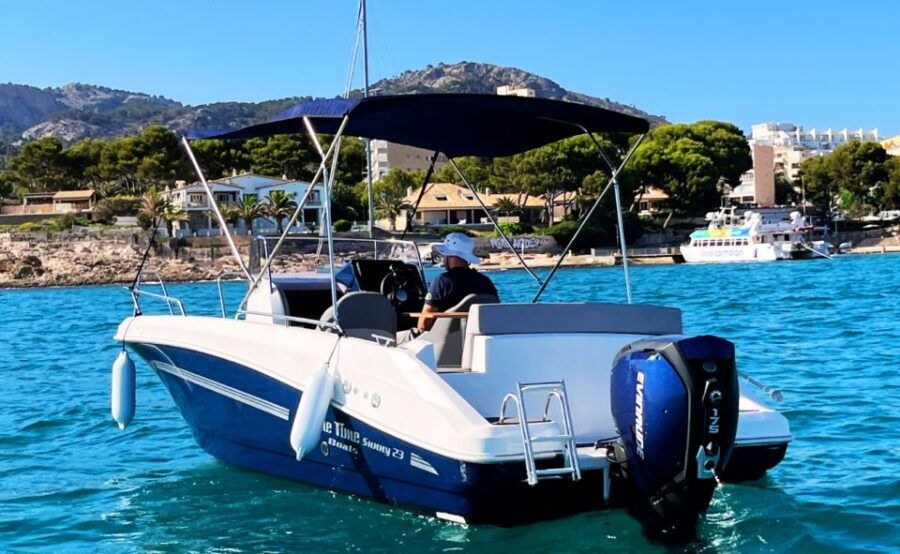 Santa Ponsa: BOAT Tour With License. Be the Captain!