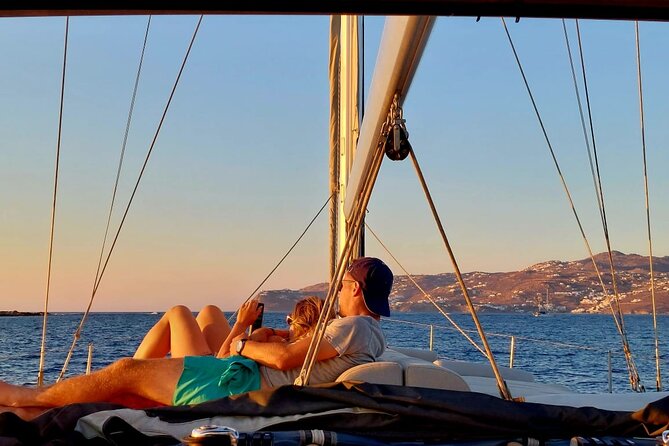 Private Sunset Cruise to Rhenia&Little Venice With Mykonian Viand - The Sum Up