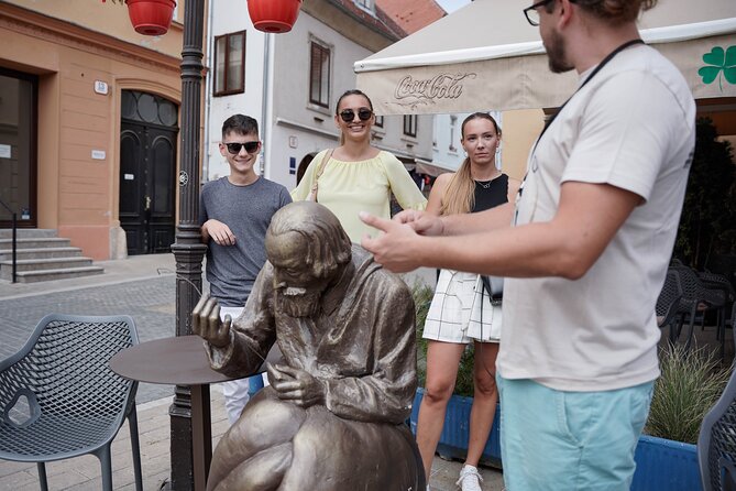 Best of Zagreb! Private Walking Tour; Meet the Greats -Sit & Meet - Notable Stops