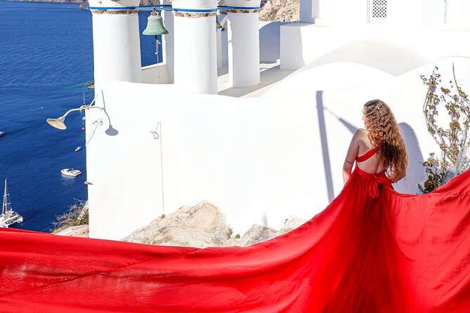 Flying Dress Photoshoot Experience in Santorini - The Sum Up