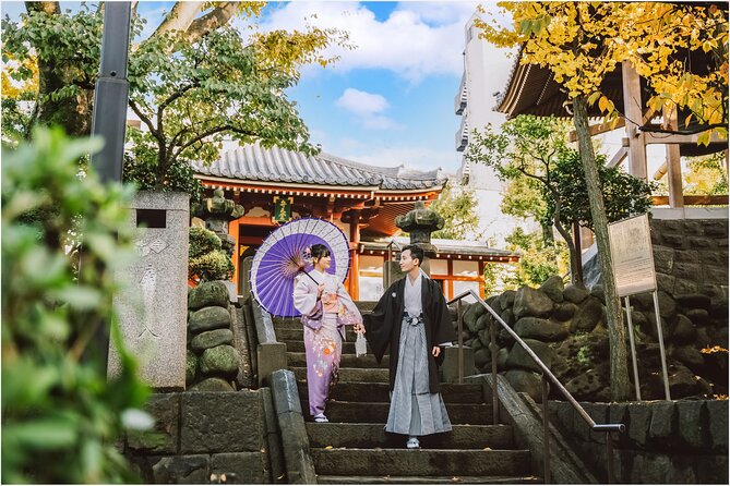 Special Price Couple (2 People) Kimono Commemorative Photo Shoot in Asakusa, Tokyo HANAYAKA Kimono & Yukata Rental Offer - Special Fees and Charges