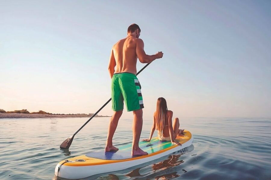 Alicante: Snorkel Cove on E-Bike Tour And Paddel Surf