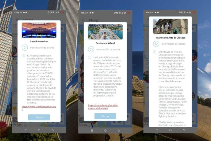 App Chicago Self-Guided Tours With Multilingual Audioguides