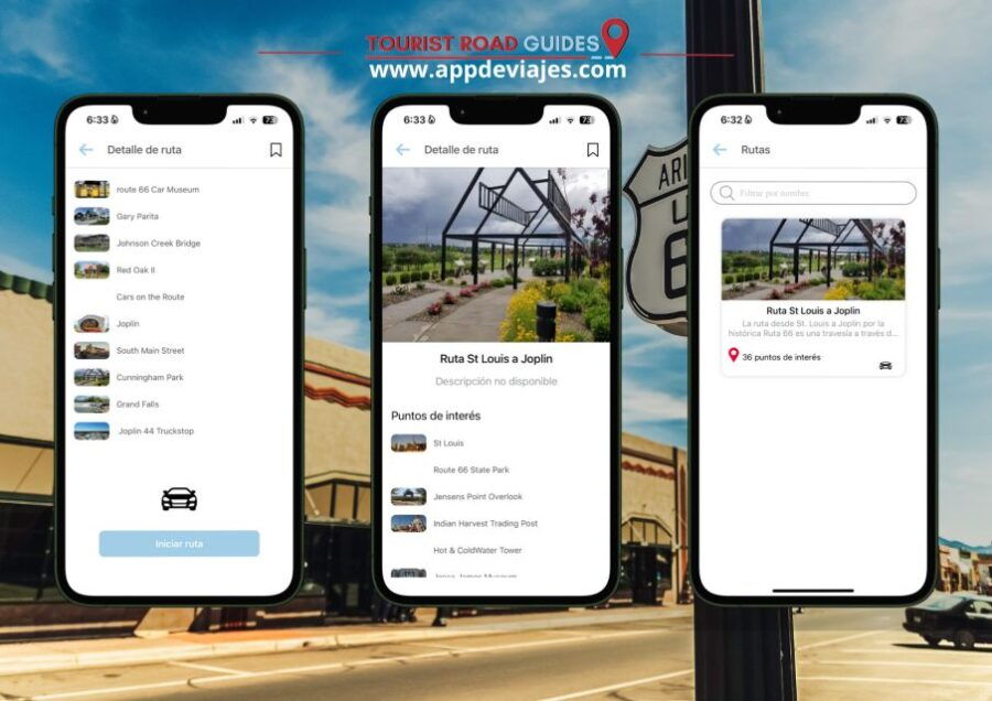 App Self-drived Route 66 Road St. Louis to Joplin - Good To Know