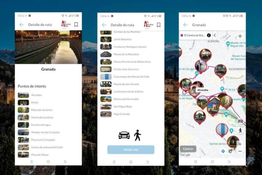 App Self-Guided Route Granada Includes Tapas Route and Audio