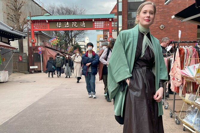 Asakusa 2 Hours Sweets and Kimono Shopping Tour
