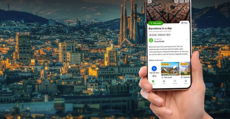 Barcelona in a Day: a Self-Guided Audio Tour in English - SmartGuide App Benefits