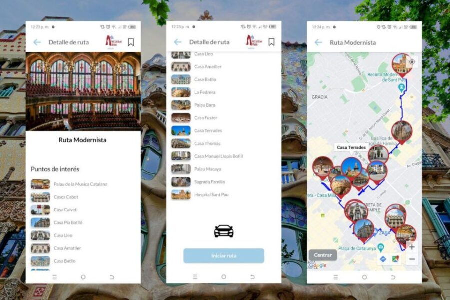 Barcelona Modernista Self-Guided Tour App With Multilingual - Inclusions