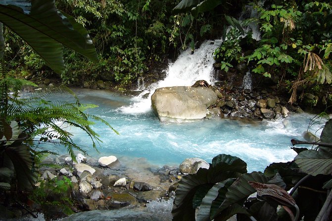 Blue Volcanic River Waterfalls and Hot Springs Mud Bath Adventure in Rincon De La Vieja From Samara