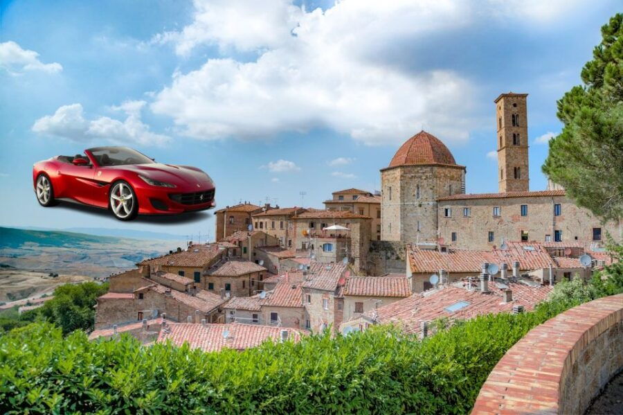 Bolgheri / Volterra / Florence-Tour in Ferrari - Reservation