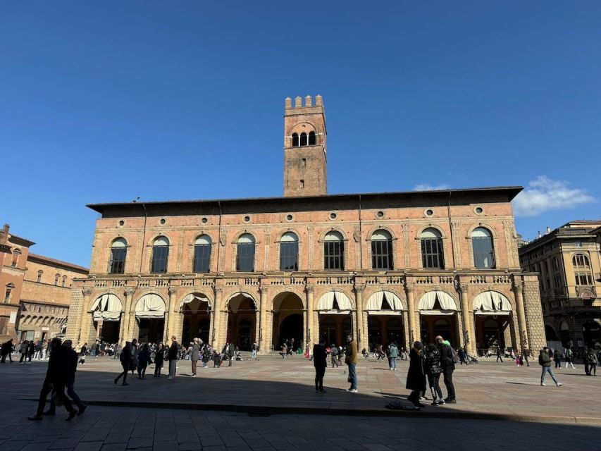 Bologna Walking Tour With Tower Sky View and Archiginnasio