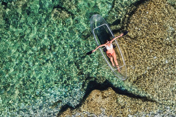 Clear Kayak Tour to Canyon, Island Cliffs & Small Cave