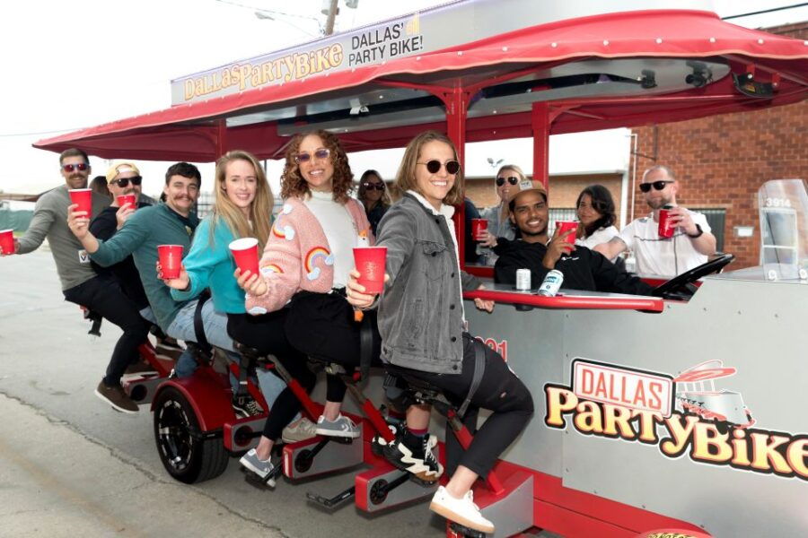 Dallas Party Bike Private Group Rental in Deep Ellum - Key Features
