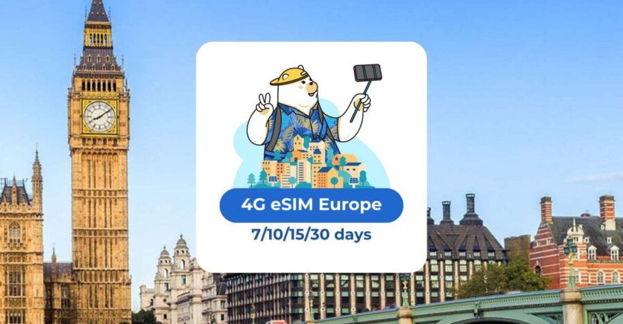 Europe: Esim Mobile Data (33 Countries) - 10/15/20/30 Days - Service Details