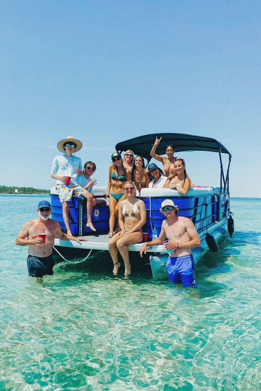 Fort Walton: Half Day Pontoon Boat Rental to Crab Island