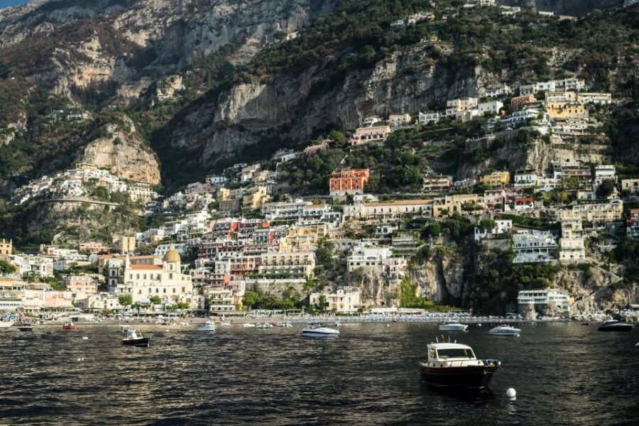 From Amalfi: 7H Amalfi Coast – Group Tour by Boat