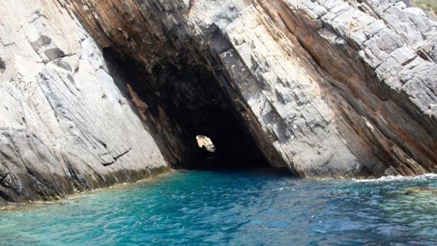 From Cala Domestica: Dinghy Trip to the Canal Grande Cave