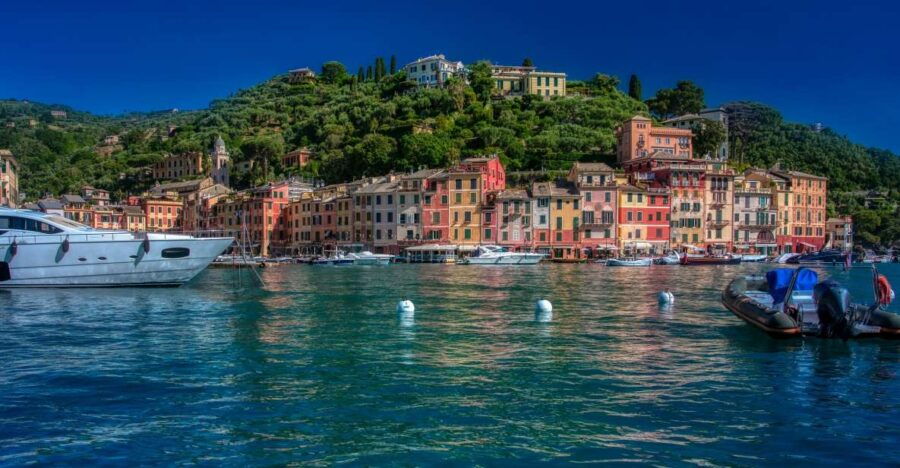 From Genova: Portofino Return Transfer by Open-Top Bus