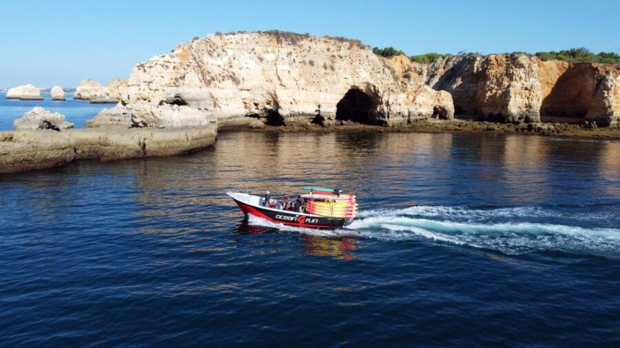 From Portimão: João De Arens Kayak and Speedboat Tour - Activity Description