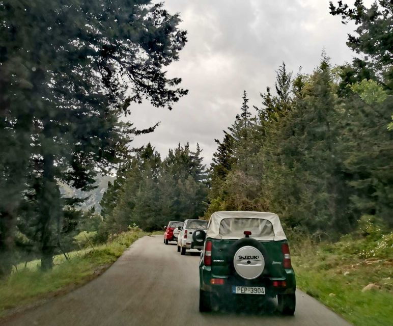 From Rethimno: Open-Top Jeep Tour With BBQ and Swim Stop