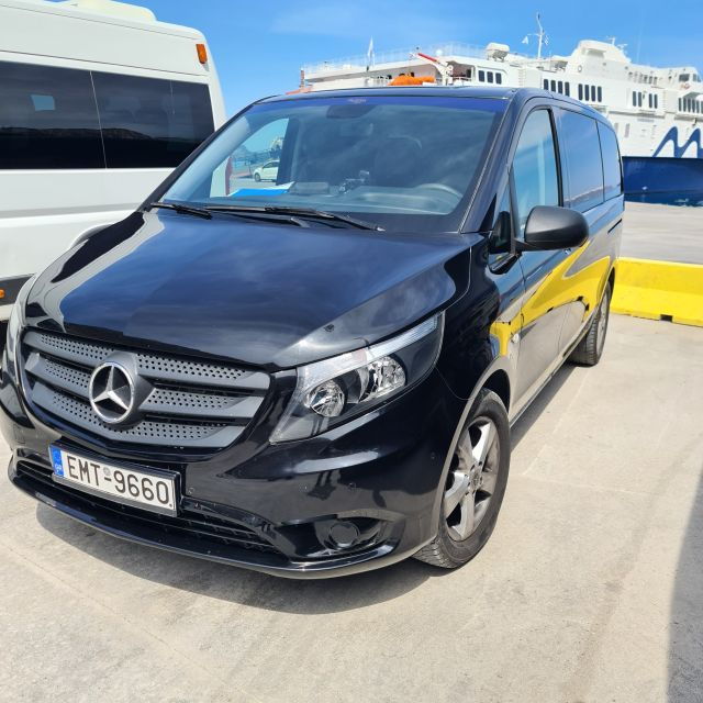 From Santorini Athinios Port: Private Transfer To/From Fira
