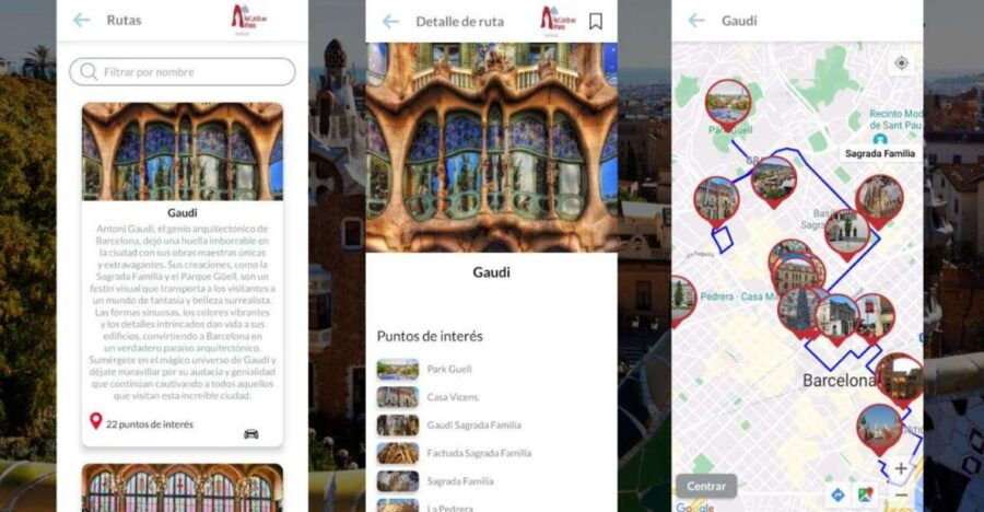 Gaudi SelfGuided Tour App With Multilingual Audio Guide