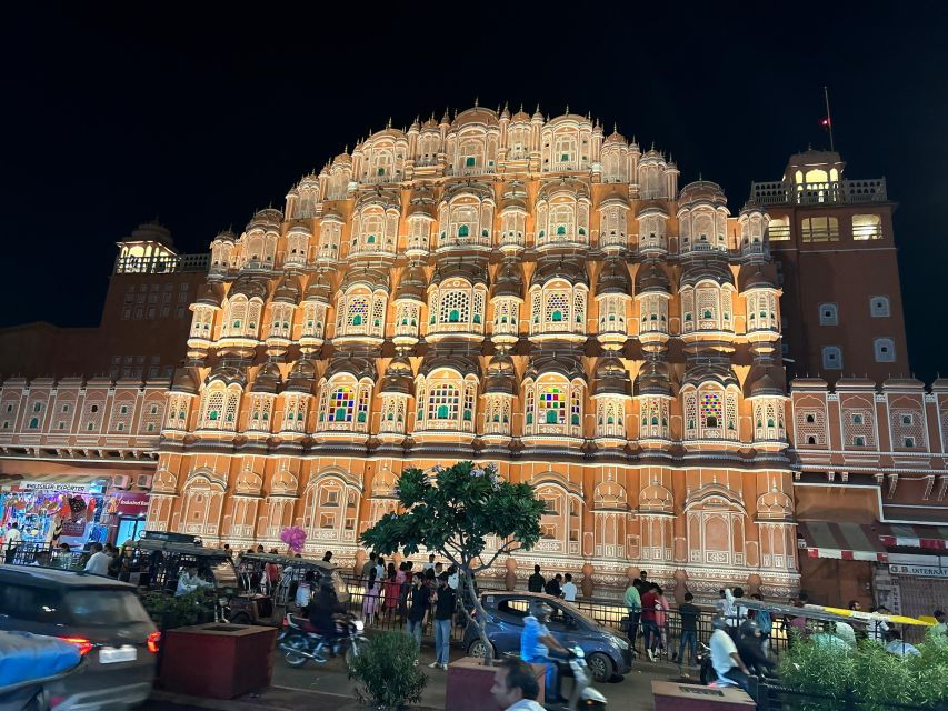 Jaipur: Guided Night Tour With Optional Food Tasting - Tour Description