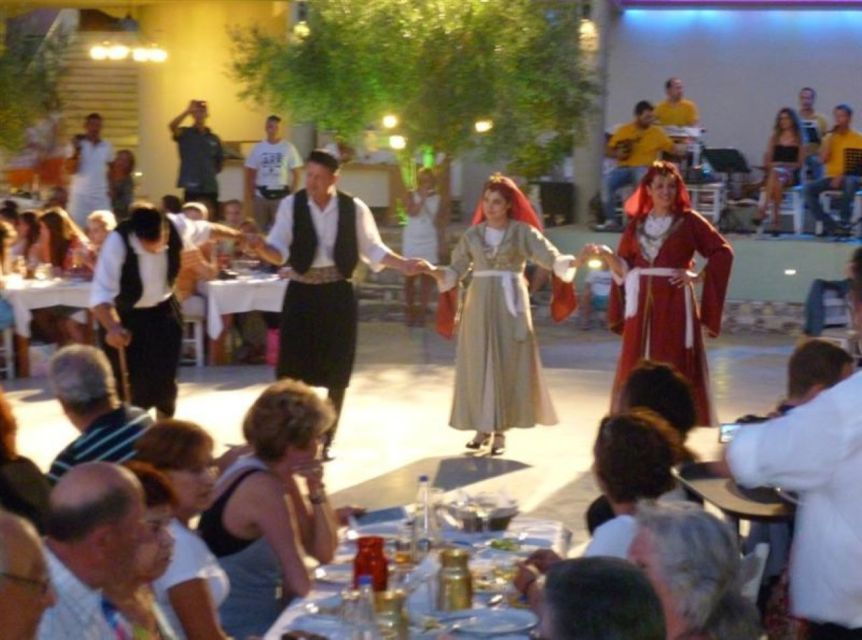 Kos: Tavern Dinner Experience With Greek Dancing and Wine