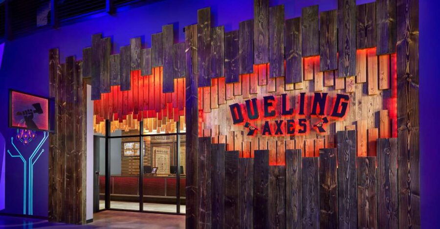 Las Vegas: Axe Throwing Bar at Area 15