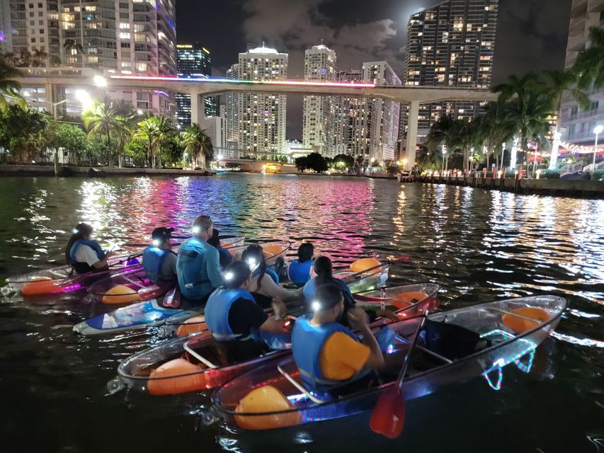 Miami: Guided LED-Lit Kayak Night Tour With Drinks - Tour Details