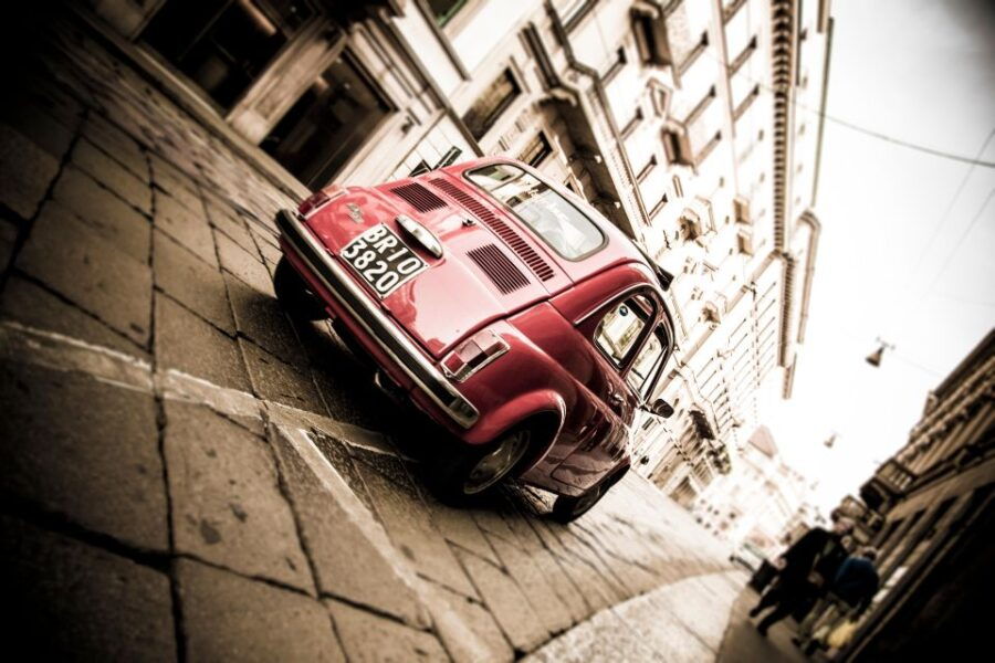 Milan: Slow Tour by Vintage Red Fiat 500 (1 Hour, 1 Stop) - Good To Know