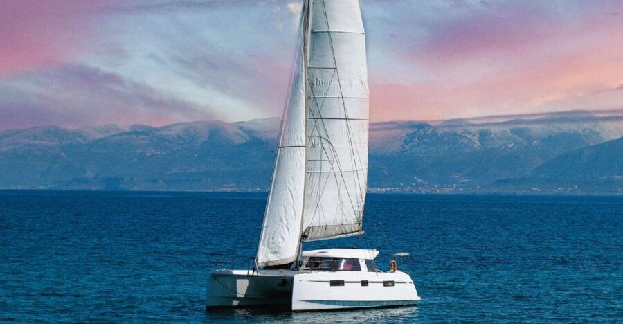 Milos: Kleftiko Bay Catamaran Cruise With Meal & Sunset View