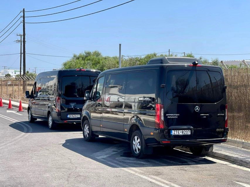 Mykonos: Airport Private Transfer in Luxury VAN - Good To Know