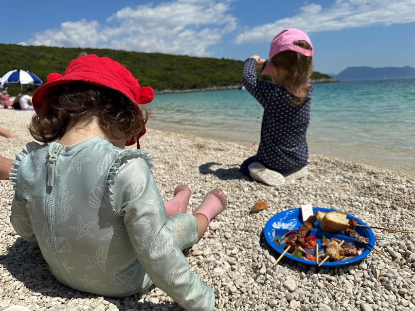 Nydri: Island Hopping Boat Cruise With Beach BBQ