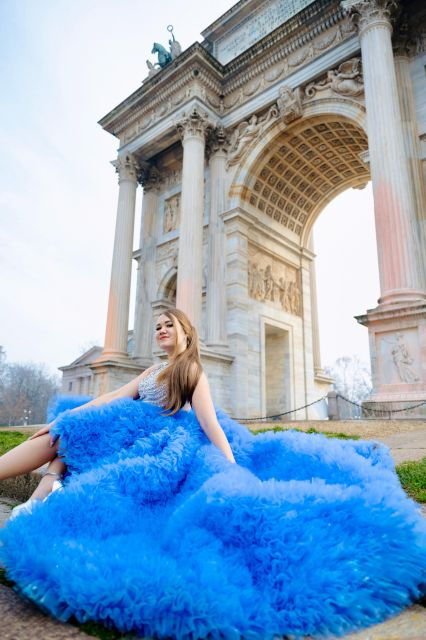 Photoshoot With a Fairytale Dress in the Heart of Milan - Professional Photoshoot Experience