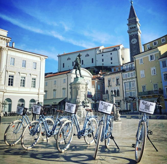 Piran: Bike Rental With Map, Helmet, Water Bottle and Lock - Good To Know